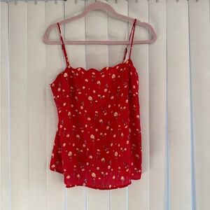 Nine Britton Red Floral Camisole